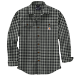 Picture of Carhartt 105947 Mens Loose Fit Heavyweight Flannel Long-Sleeve Plaid Shirt