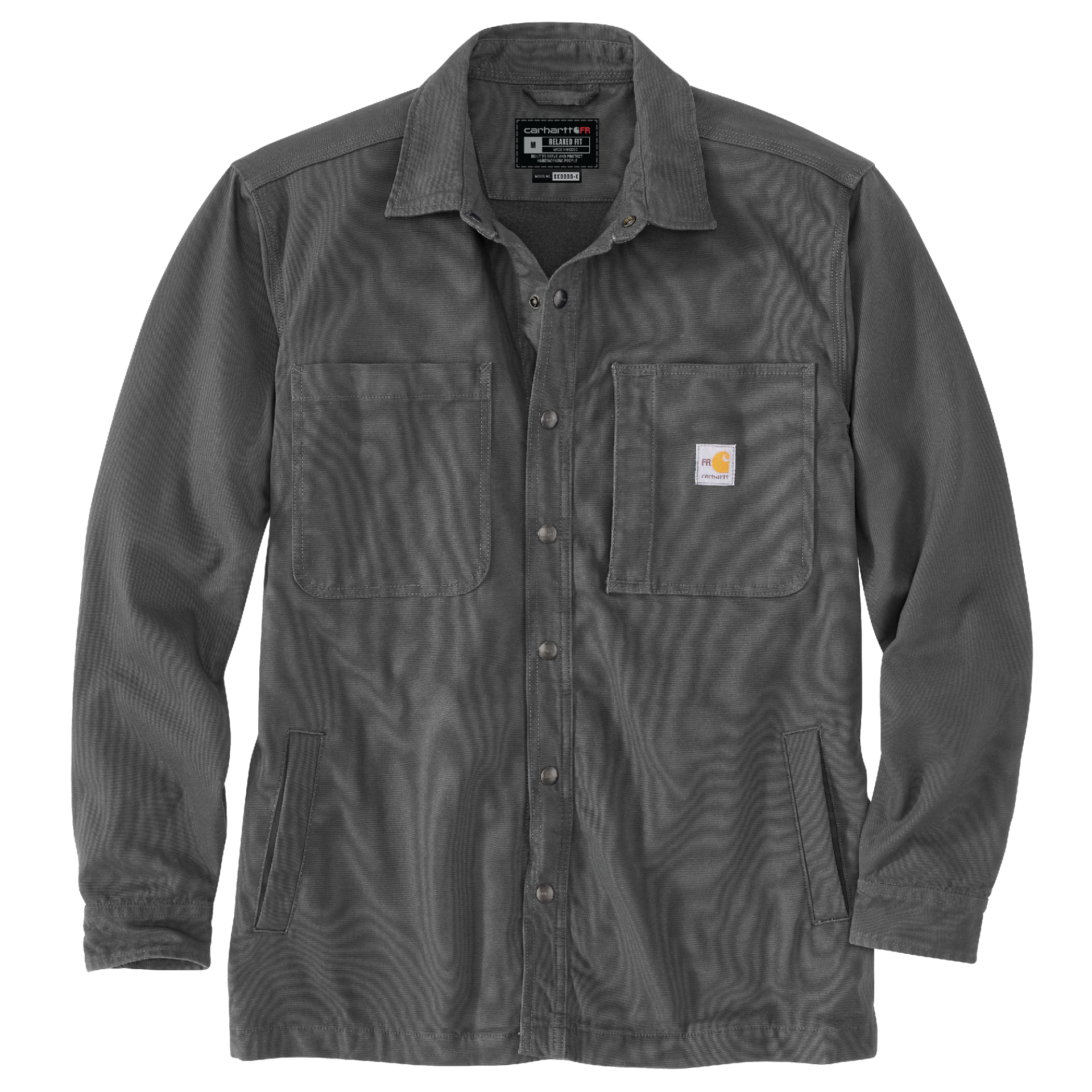 Picture of Carhartt 105978 Mens Flame Resistant Rugged Flex Canvas Shirt Jac