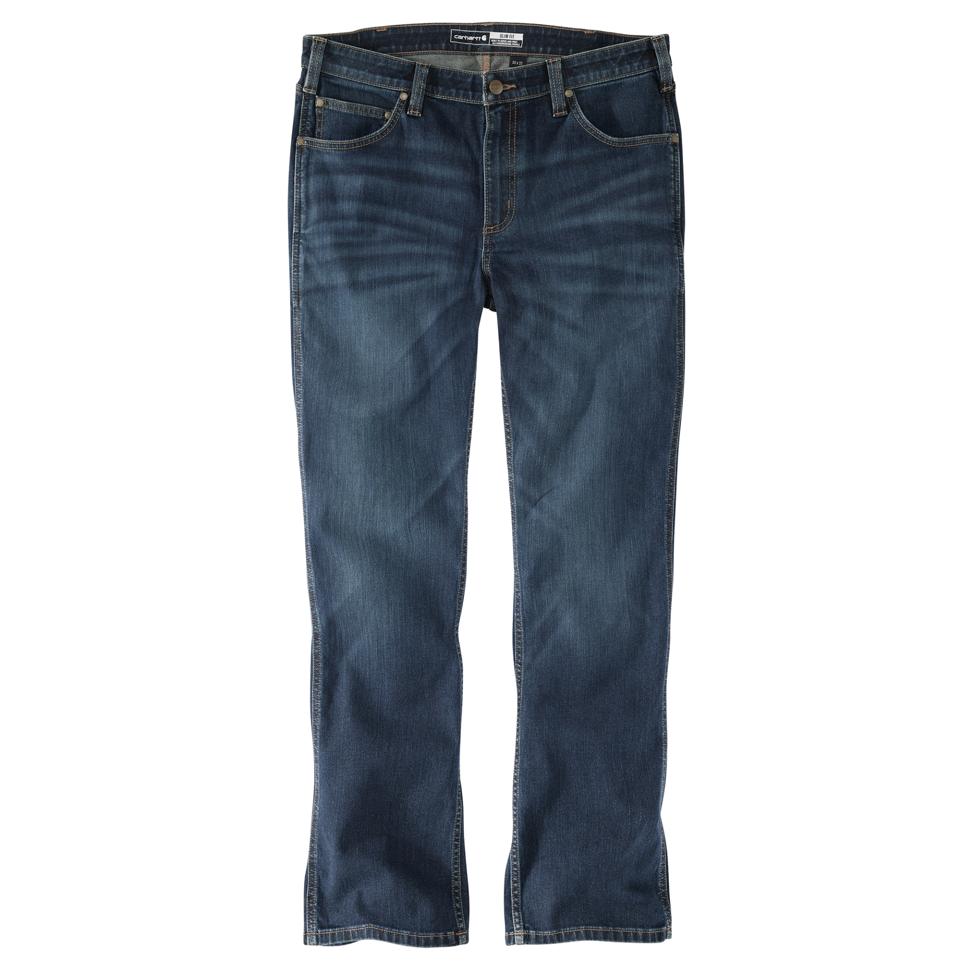 Picture of Carhartt 106570 Mens Rugged Flex® Slim Fit Low Rise 5-Pocket Bootcut Jean
