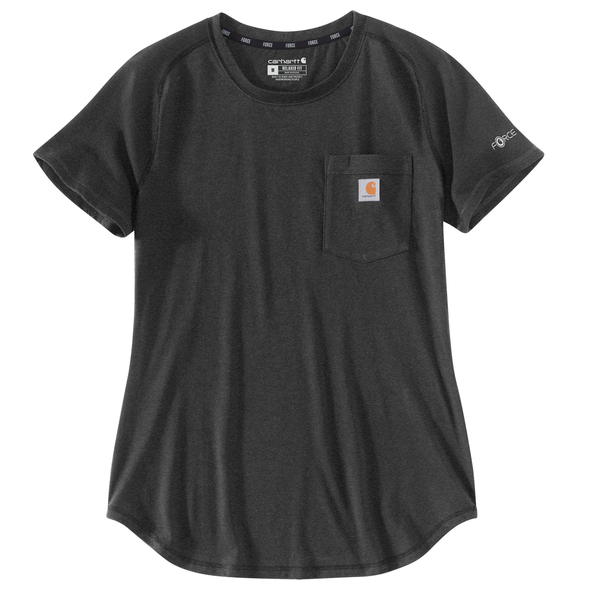 Picture of Carhartt 106650 Womens Force Relaxed Fit Midweight Pocket T-shirt