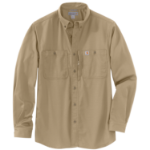 Picture of Carhartt 106689 Mens RUGGED PROFESSIONAL™ SERIES Relaxed Fit Canvas Long Sleeve Work Shirt