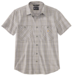 Picture of Carhartt 106745 Mens Rugged Flex™ Relaxed Fit Lightweight Short-Sleeve Plaid Shirt
