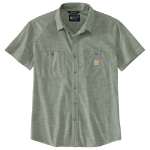 Picture of Carhartt 106745 Mens Rugged Flex™ Relaxed Fit Lightweight Short-Sleeve Plaid Shirt