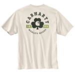 Picture of Carhartt 106750 Mens Relaxed Fit Heavyweight Short-Sleeve Pocket Shamrock Graphic T-Shirt