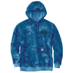Picture of Carhartt 107206 Mens Loose Fit Midweight Watercolor Camo Graphic Sweatshirt
