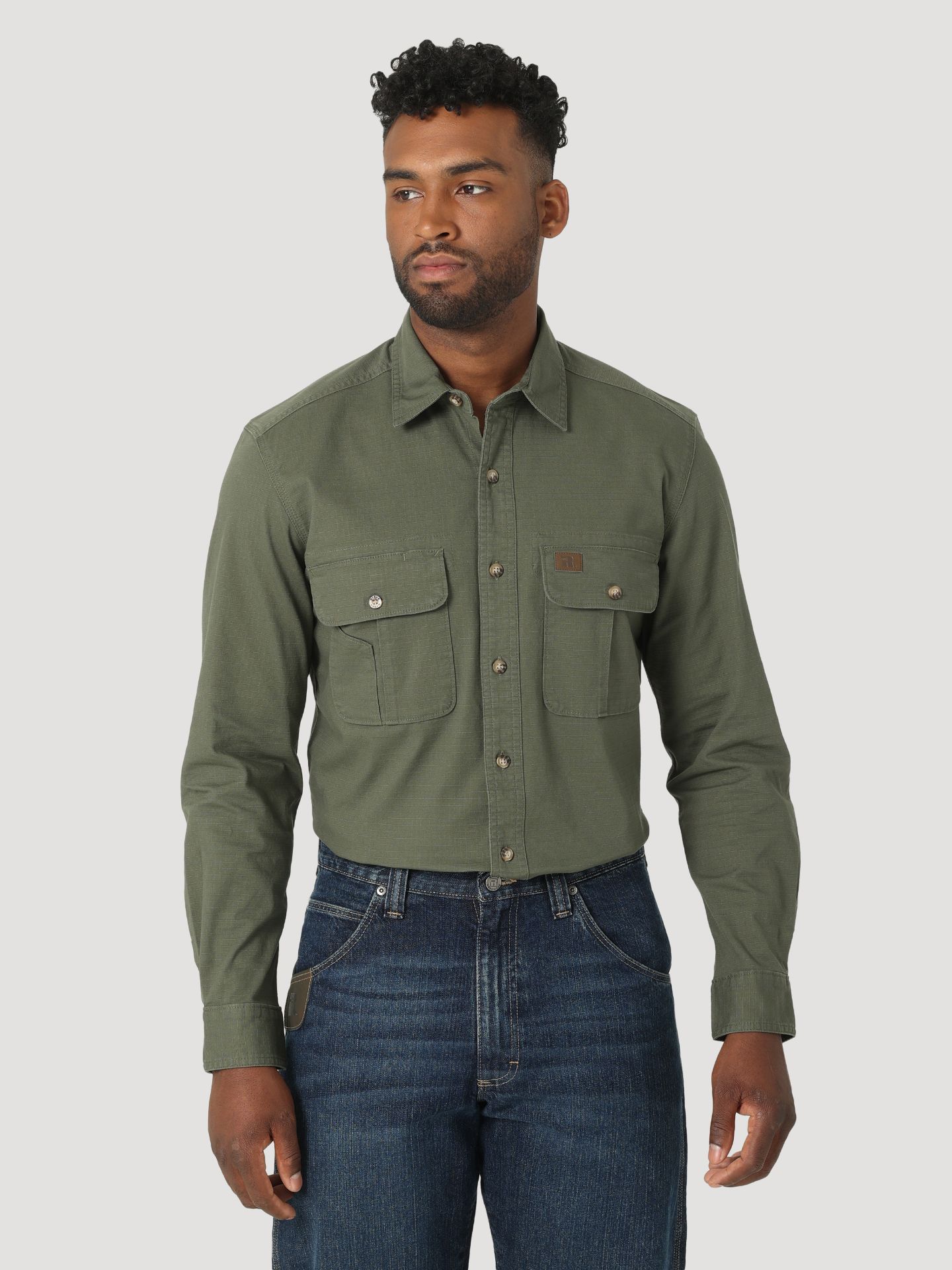 Picture of Wrangler 112317241 Riggs Workwear® Ripstop Long Sleeve Workshirt