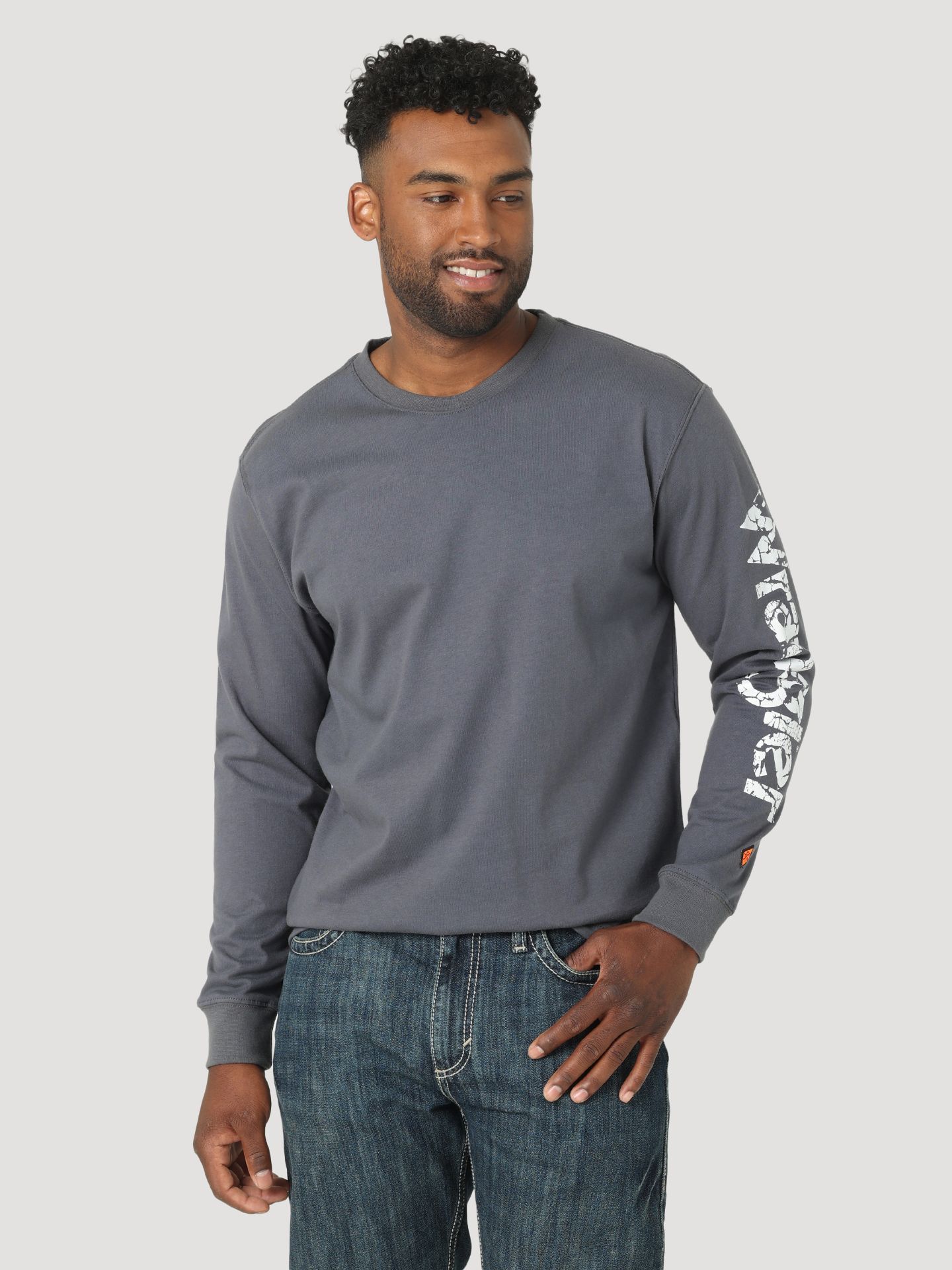 Picture of Wrangler 112317442 FR Long Sleeve Graphic Tee