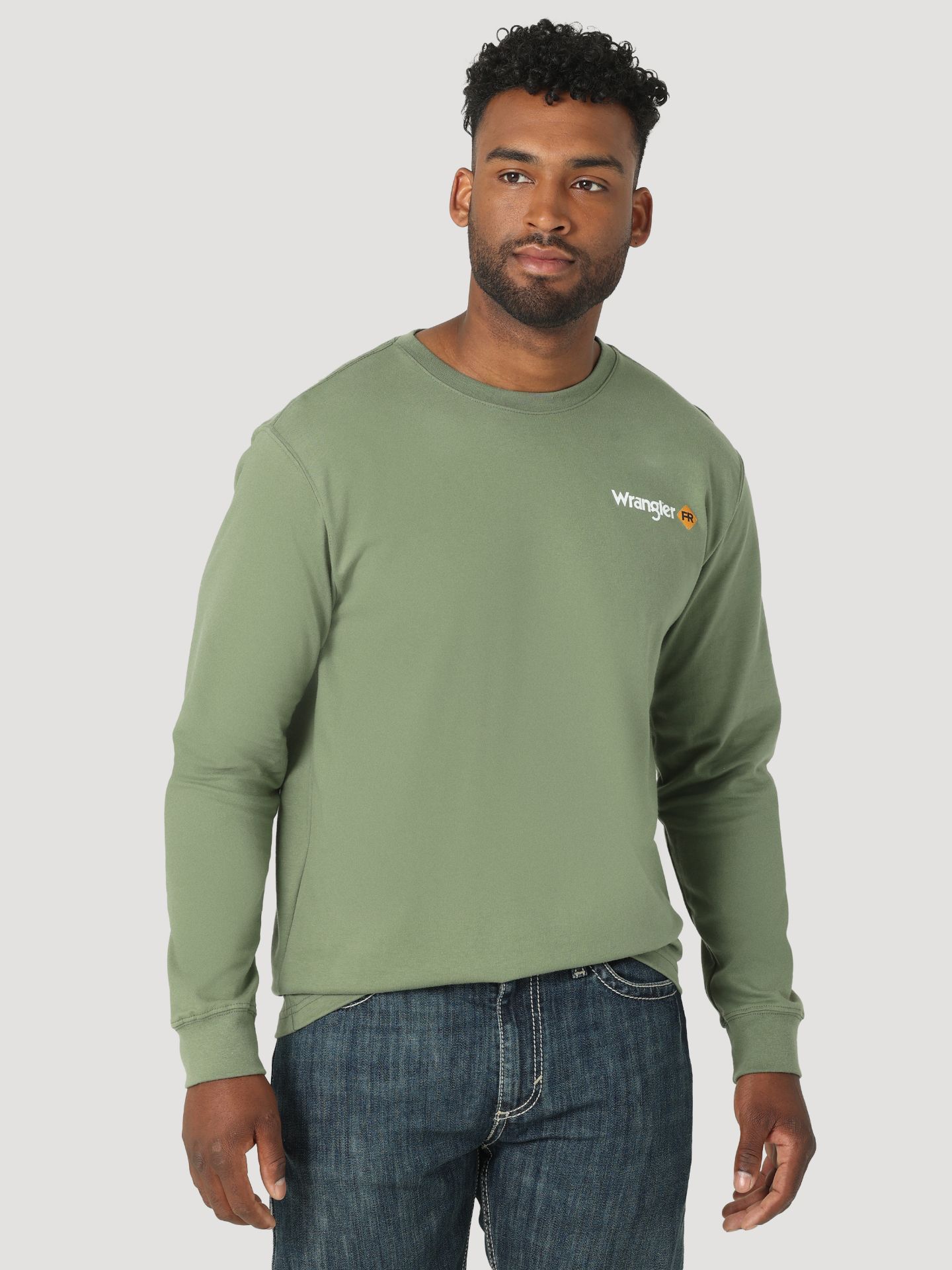 Picture of Wrangler 112317762 FR Long Sleeve Graphic Tee