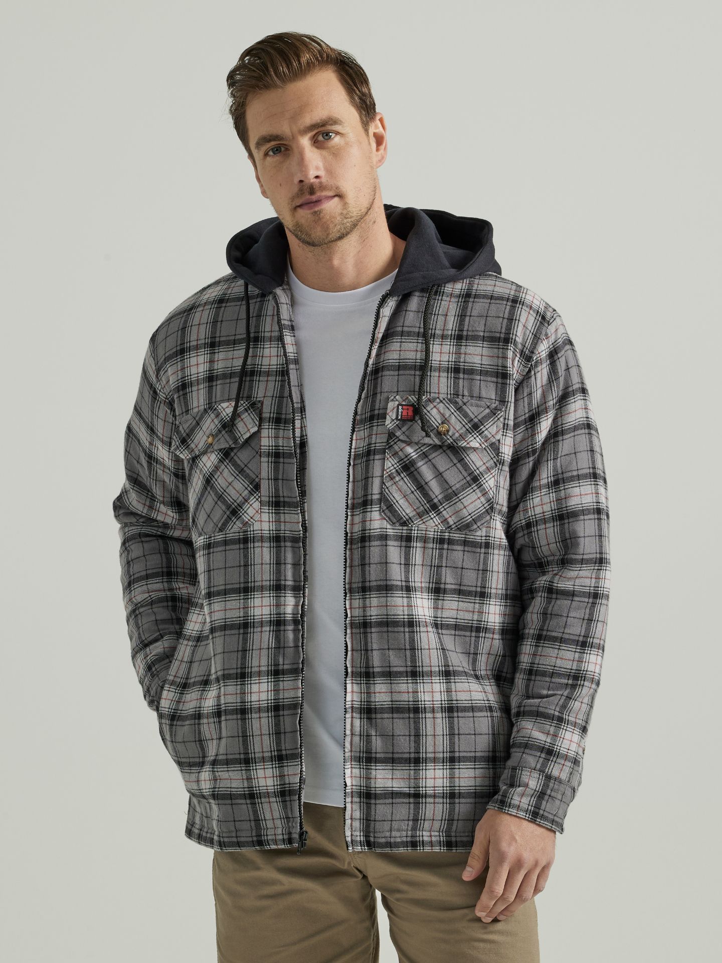 Picture of Wrangler 112330053 Riggs Workwear® Flannel Hooded Jacket