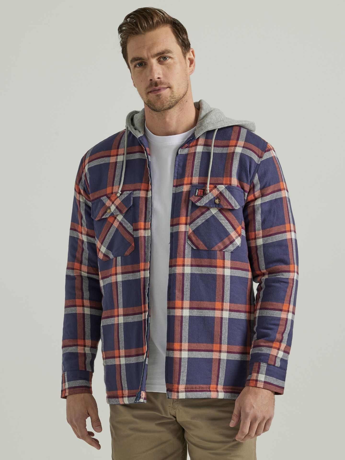 Picture of Wrangler 112330073 Riggs Workwear® Flannel Hooded Jacket