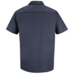 Picture of Red Kap® SP24-MICRO-CHECK Men's Short Sleeve Geometric Microcheck Work Shirt