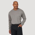 Picture of Wrangler 3W702 Wrangler RIGGS WORKWEAR® Long Sleeve Pocket T-Shirt