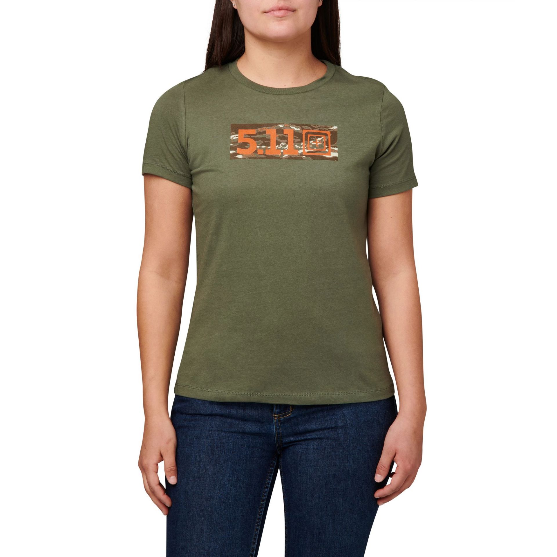 Picture of 5.11 69274 W TIGER CAMO SS TEE