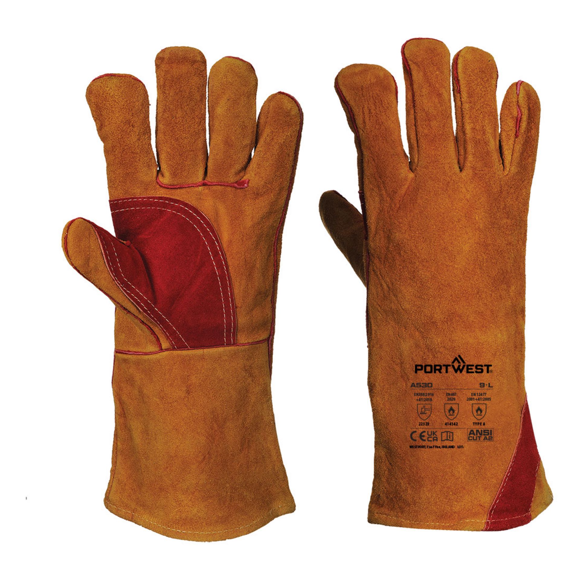 Picture of Portwest A530 Reinforced Welding Gauntlet