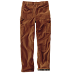 Picture of Carhartt B111 Mens Loose Fit Washed Duck Flannel-Lined Utility Work Pant
