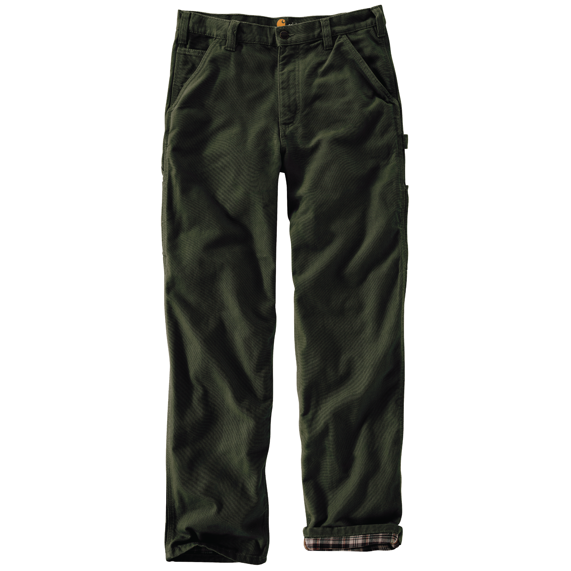 Picture of Carhartt B111 Mens Loose Fit Washed Duck Flannel-Lined Utility Work Pant