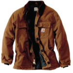 Picture of Carhartt C003 Mens Loose Fit Firm Duck Insulated Traditional Coat