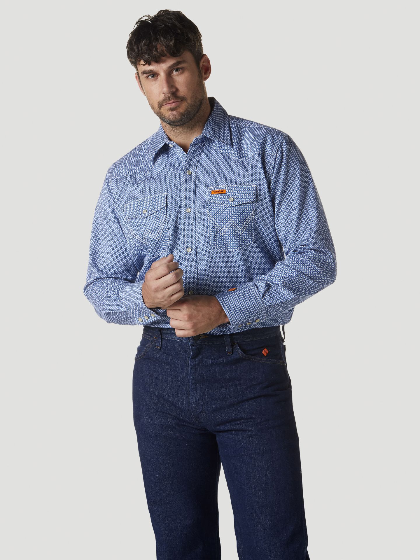 Picture of Wrangler FR155 FR Flame Resistant Long Sleeve Work Shirt