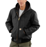 Picture of Carhartt J140 Mens Loose Fit Firm Duck Insulated Flannel-Lined Active Jac