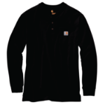 Picture of Carhartt K128 Mens Loose Fit Heavyweight Long-Sleeve Pocket Henley T-Shirt