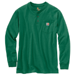 Picture of Carhartt K128 Mens Loose Fit Heavyweight Long-Sleeve Pocket Henley T-Shirt