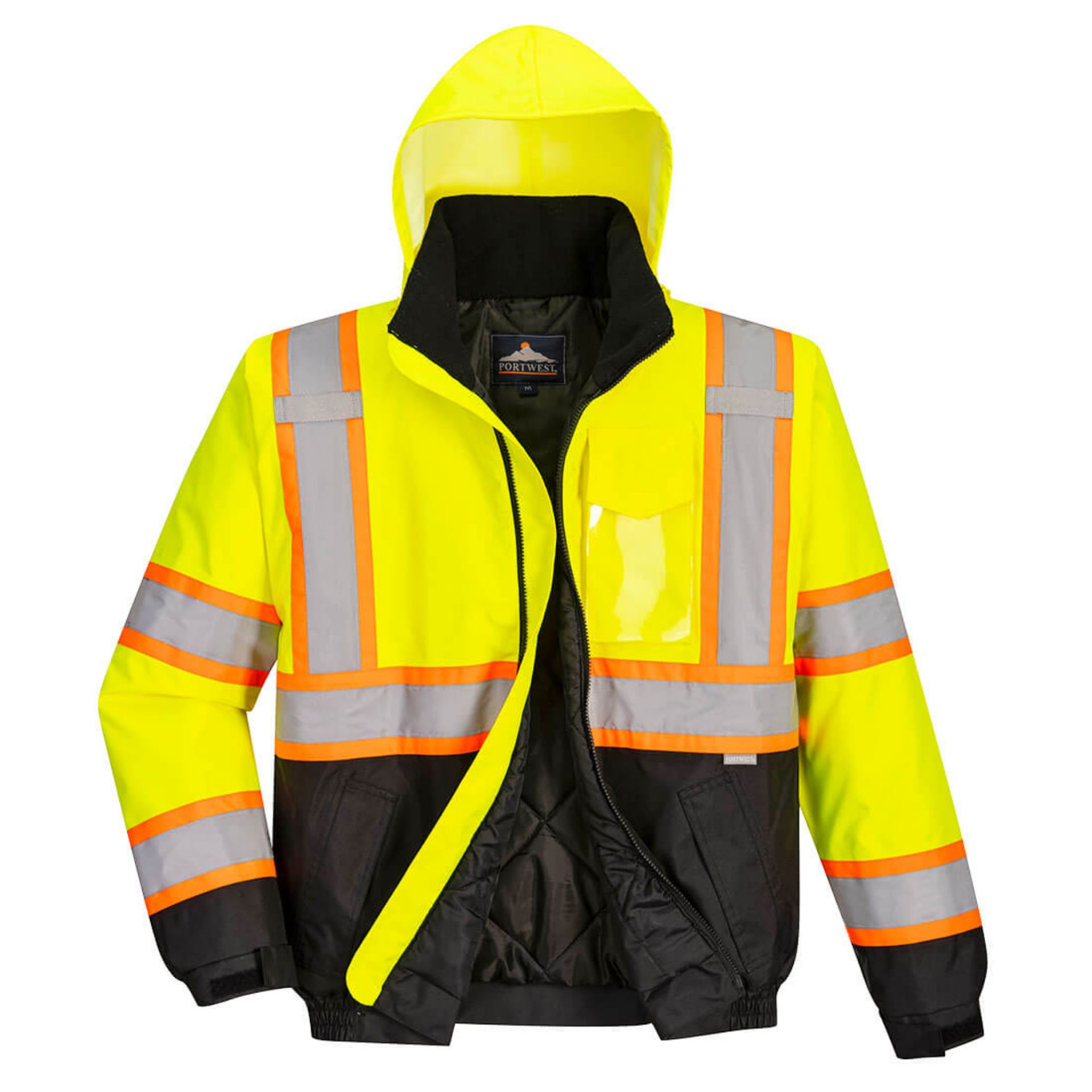 Picture of Portwest US368 Hi-Vis Contrast Tape Bomber Jacket