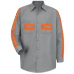 Picture of Red Kap® SP14-WM Long Sleeve Enhanced Visibility Shirt