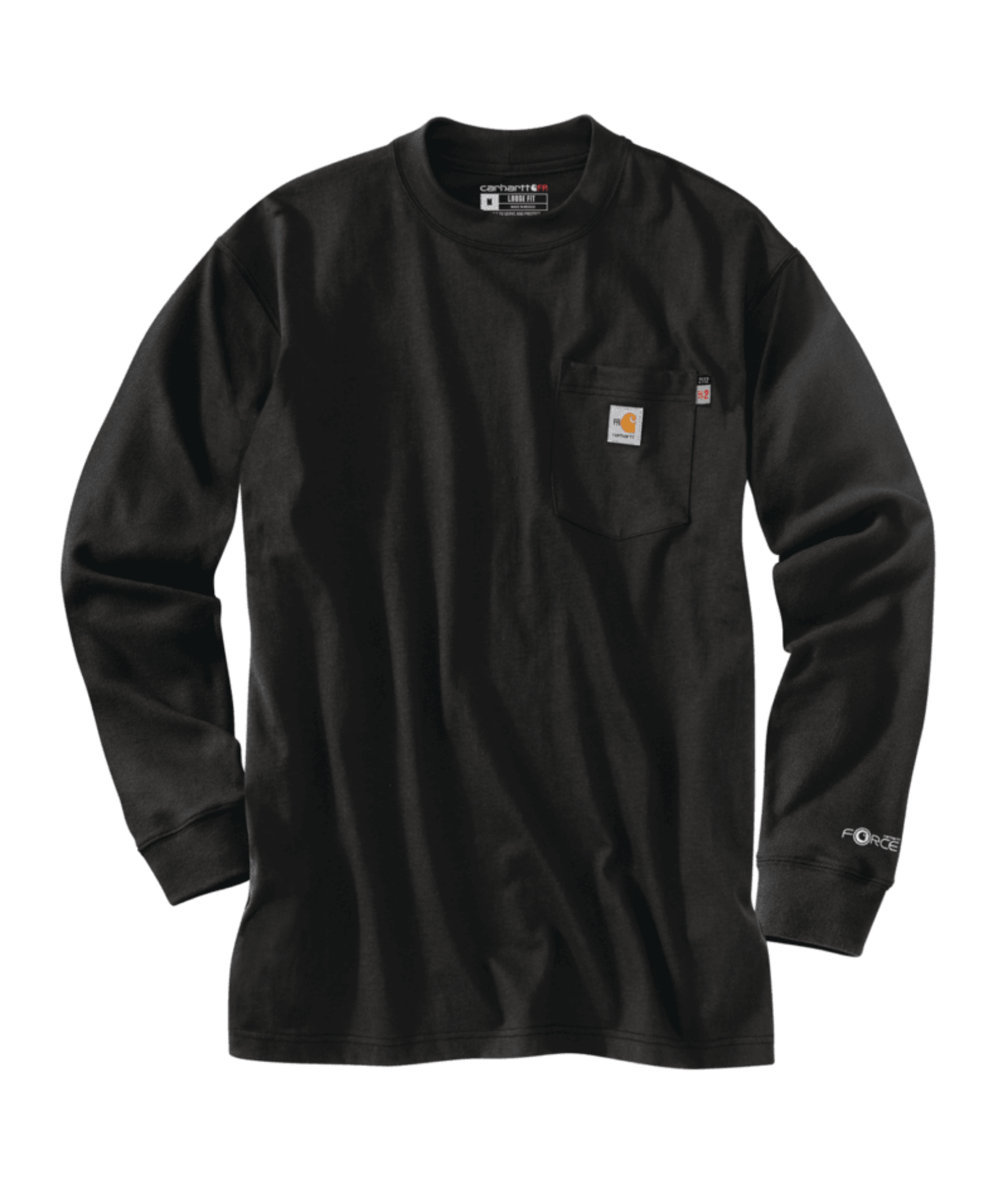 Picture of Carhartt 100235 Mens Flame Resistant Force Loose Fit Midweight Long-Sleeve Pocket T-Shirt