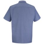 Picture of Red Kap® SP24-MICRO-CHECK Men's Short Sleeve Geometric Microcheck Work Shirt