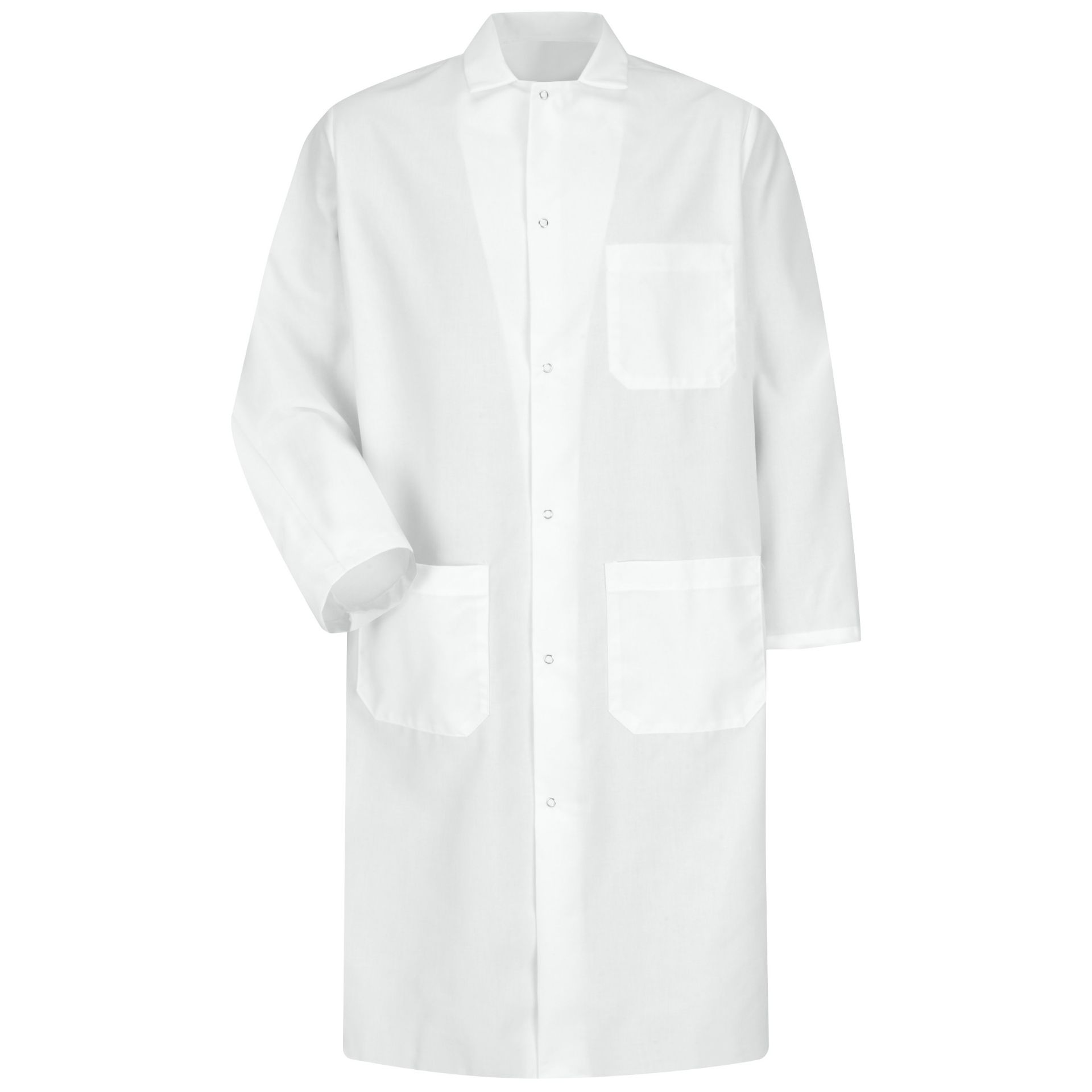 Picture of Red Kap® KS64 Gripper-Front Spun Polyester Butcher Coat with Interior Pocket