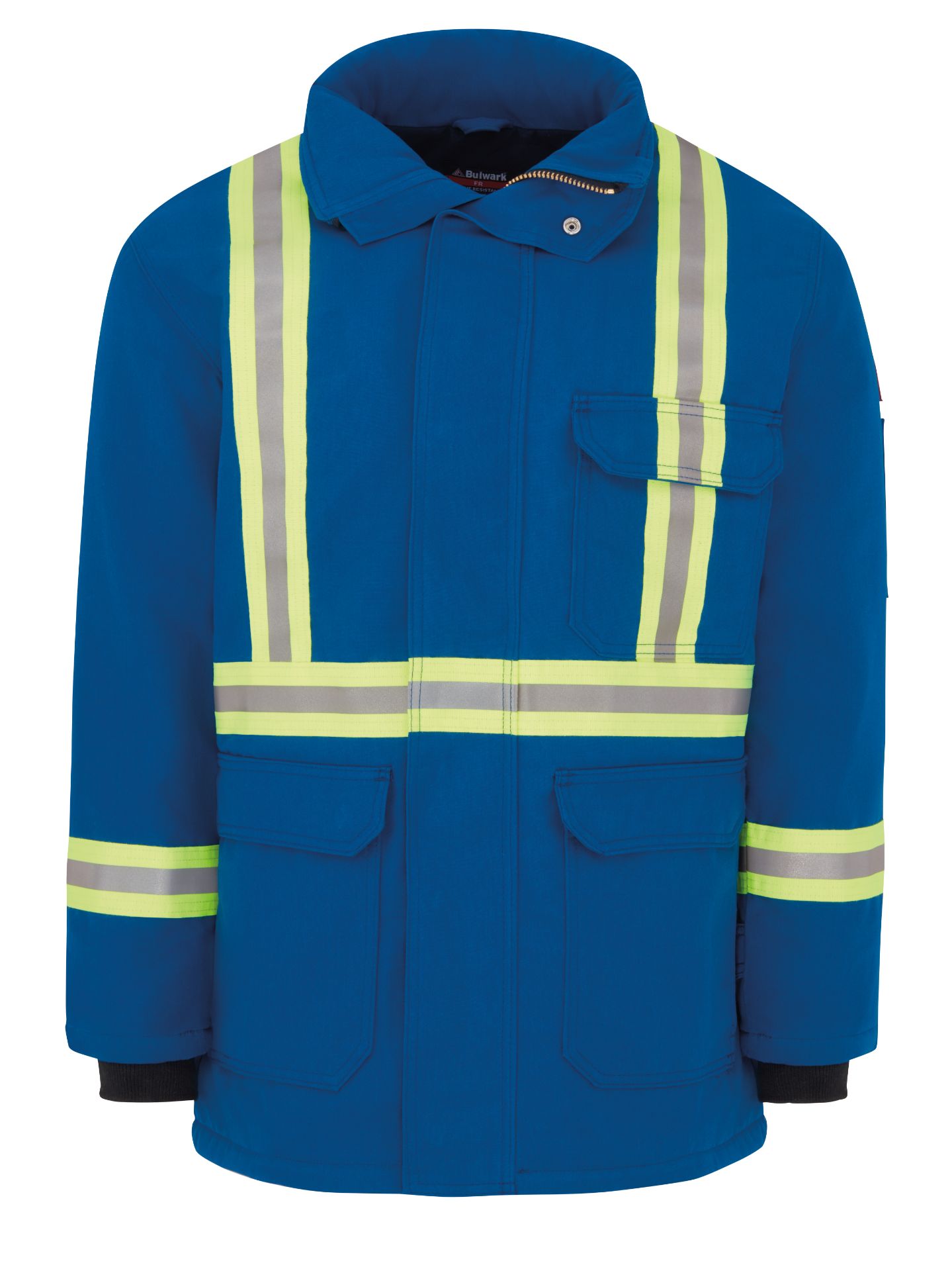 Picture of Bulwark® JNPC Men's Heavyweight Nomex FR Insulated Deluxe Parka with Reflective Trim