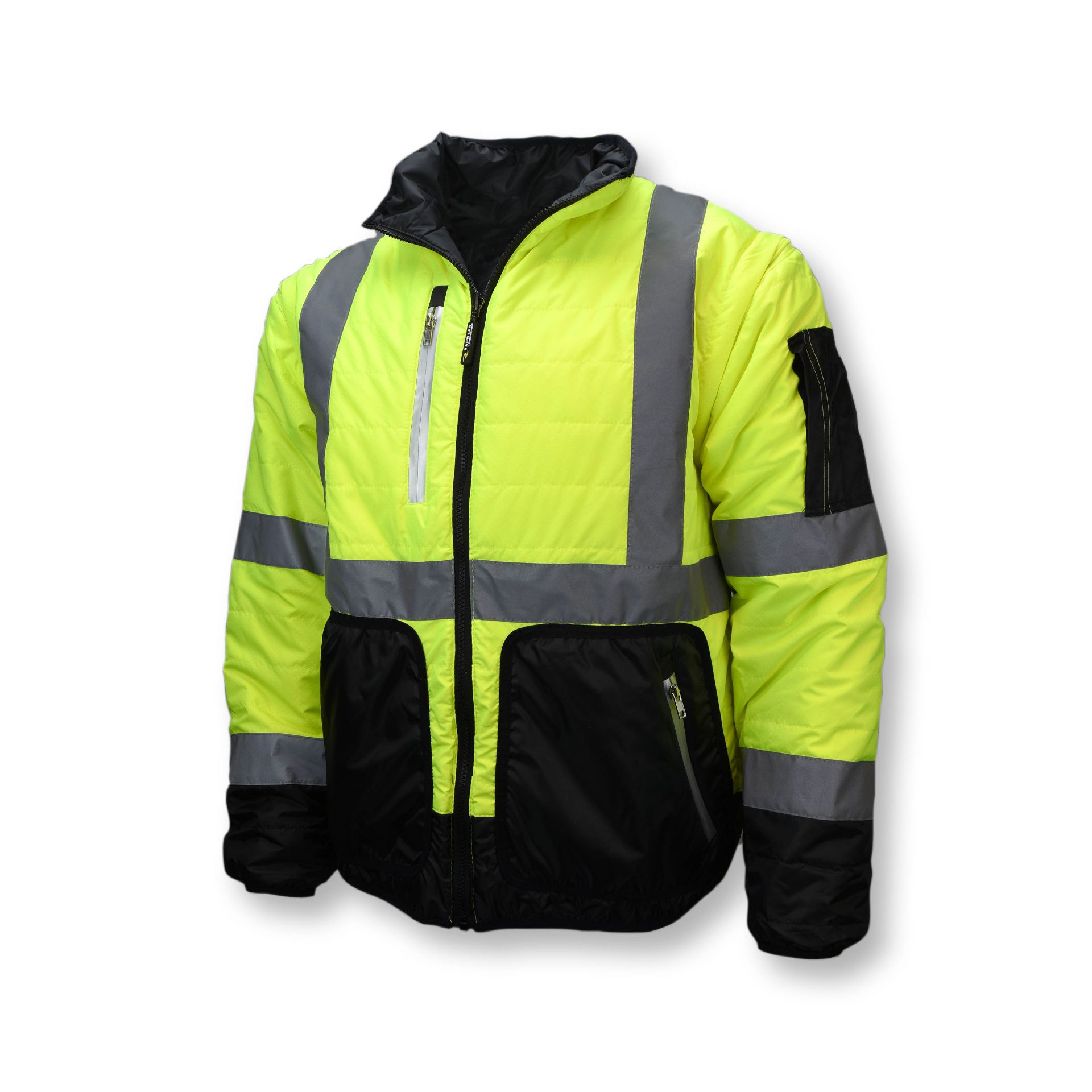 Picture of Radians SJ510 Quilted Reversible Four-in-One Jacket with Zip-Off Sleeves