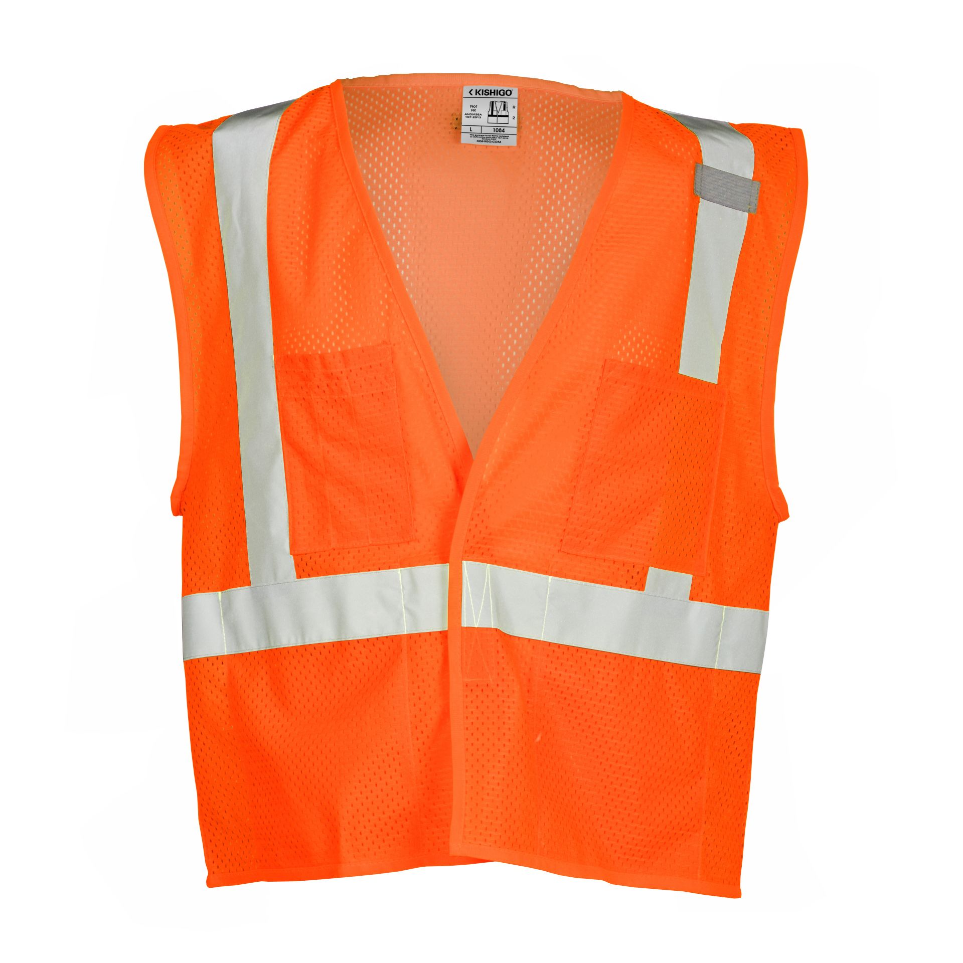 Picture of Kishigo 1084 4 Pocket Hook & Loop Mesh Vest