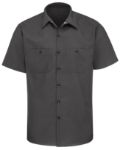Picture of Red Kap® SP24-SOLID Men's Short Sleeve Industrial Work Shirt