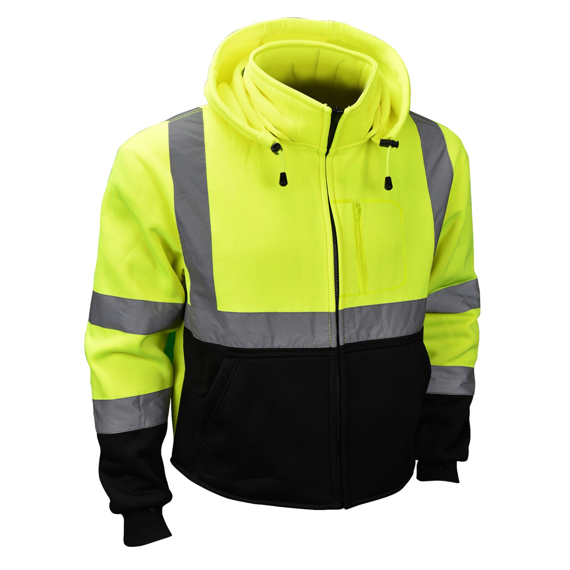 Picture of Radians SJ32-3 Color Blocked Hooded Sweatshirt with Removable Hood