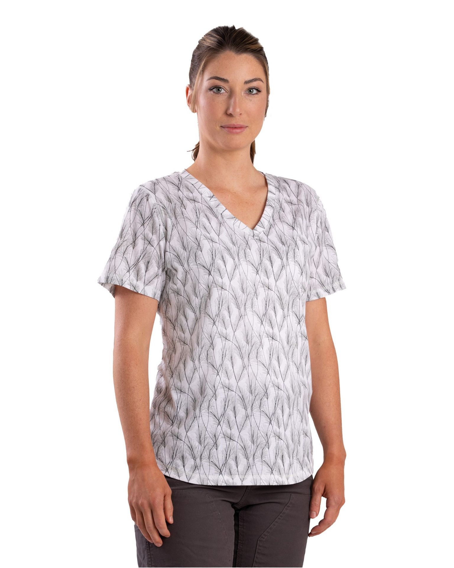 Picture of Berne  BSW40 Women's Performance V-Neck Short Sleeve T-Shirt
