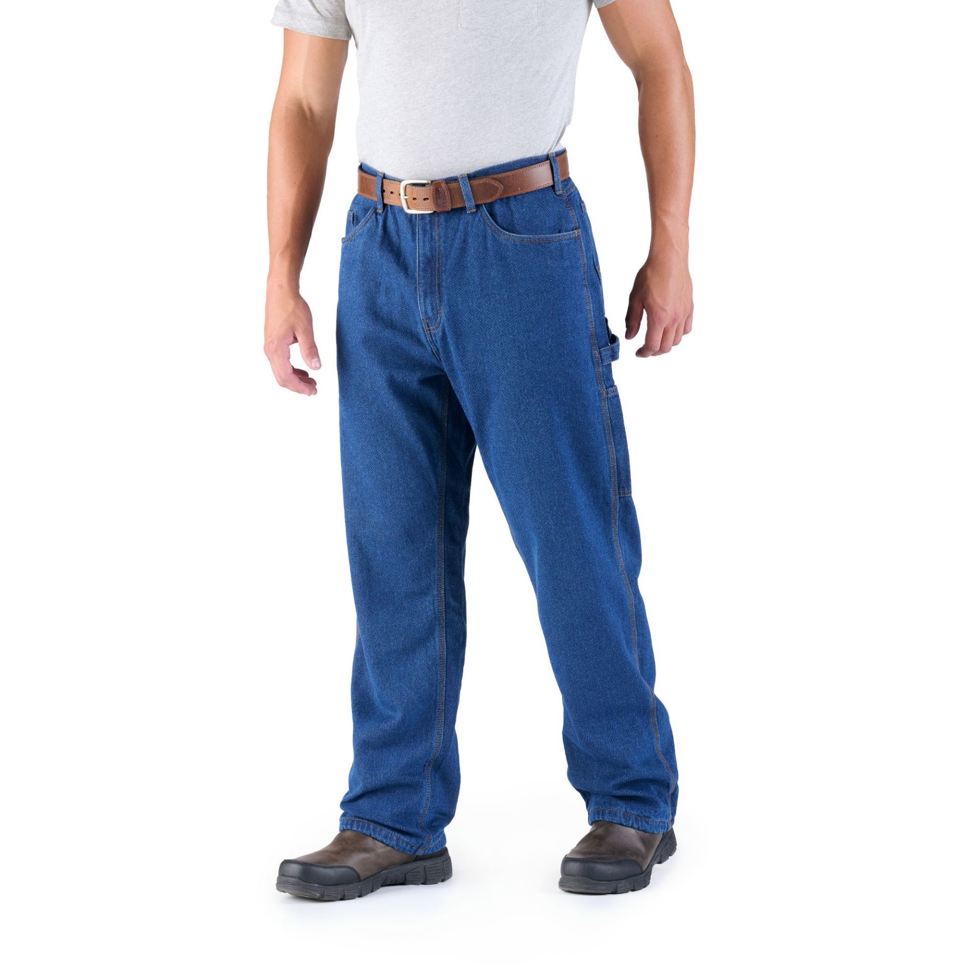 Picture of Berne  P2213 Heartland Flannel-Lined Denim Dungaree