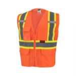 Picture of Radians SV232-2 Radians SV232 Class 2 Mesh Surveyor Vest with Side Seam Zippers and Two-Tone Tape