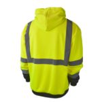 Picture of Radians SJ01B-3 Class 3 Color Blocked Hooded Zippered Sweatshirt