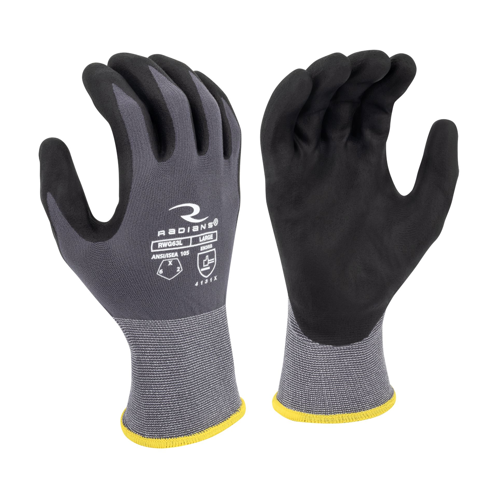 Picture of Radians RWG63 Radians RWG63 Touchscreen Nylon/Spandex Shell with Micro Foam Nitrile Coated Glove