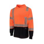 Picture of Radians ST631B-3 Radians ST631B Class 3 UPF 40 Color Block Long Sleeve T-Shirt with Hood