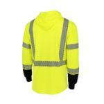Picture of Radians ST631B-3 Radians ST631B Class 3 UPF 40 Color Block Long Sleeve T-Shirt with Hood