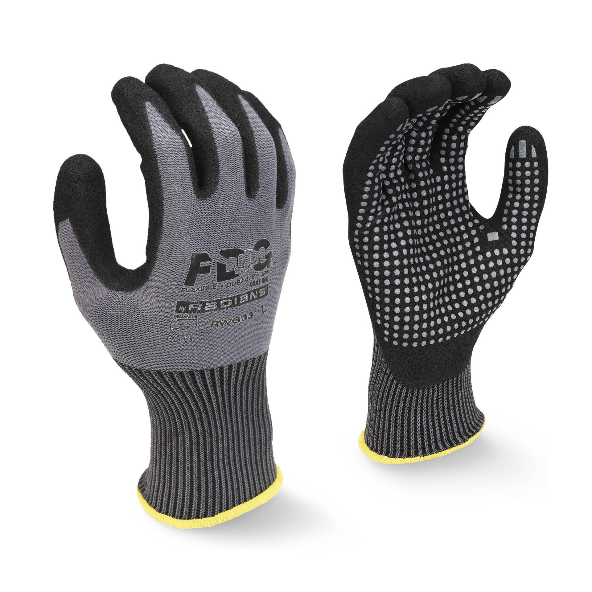 Picture of Radians RWG33 Radians RWG33 FDG Palm Coating with Nitrile Dots Work Glove