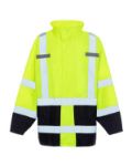 Picture of Occunomix UHV822 BLACK BOTTOM RAIN JACKET - Type R Class 3