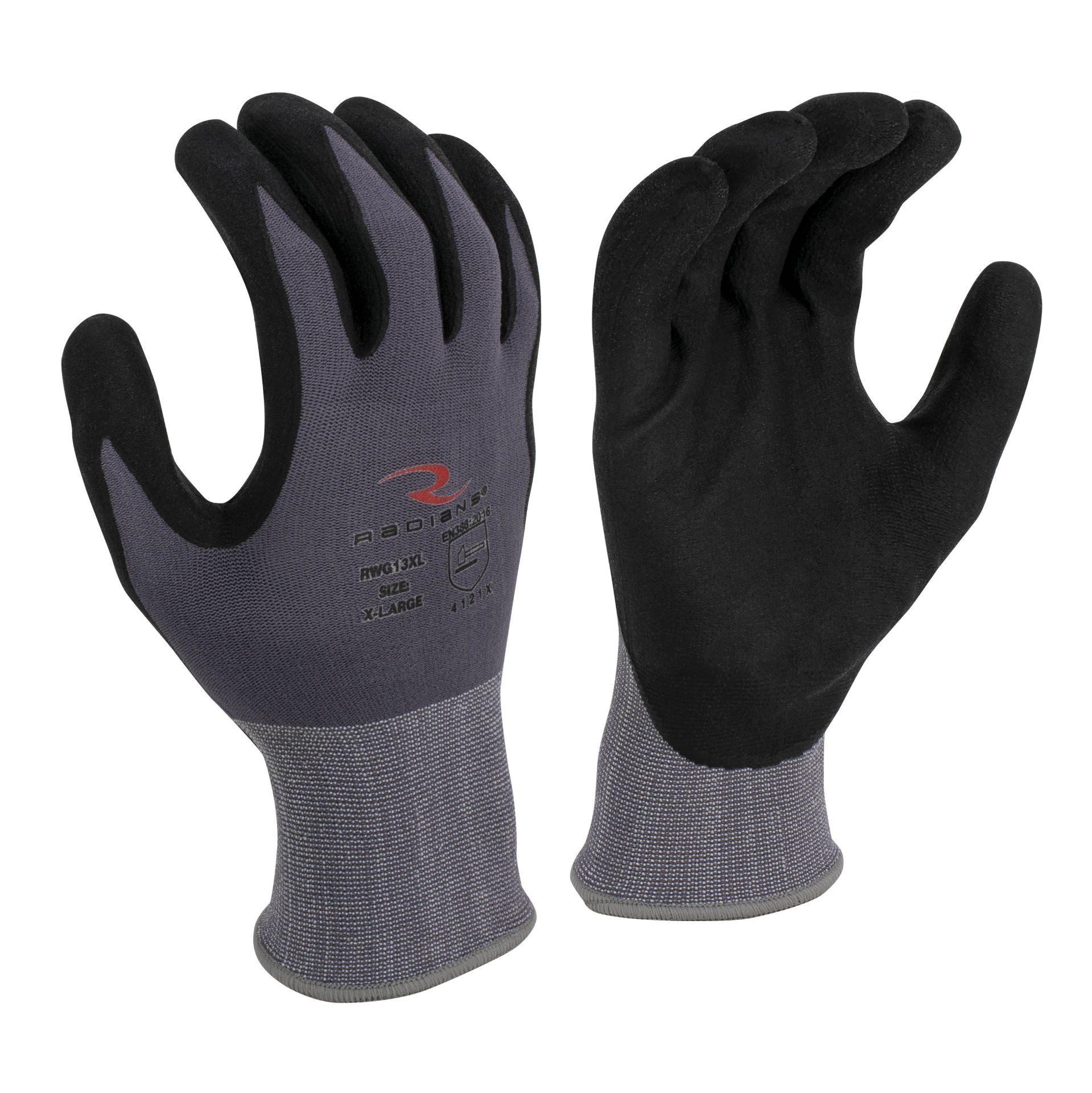 Picture of Radians RWG13 Radians RWG13 Nylon Shell Foam Nitrile Gripper Glove