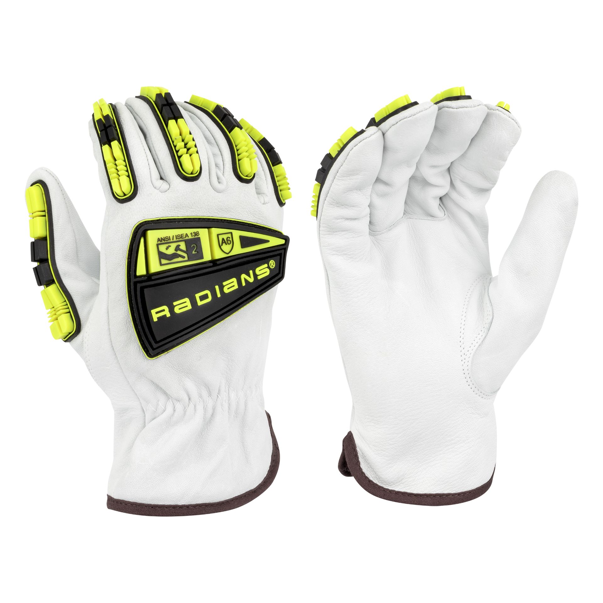 Picture of Radians RWG86 Radians RWG86 KAMORI® Goatskin Leather HPPE Lined A6 Cut Protection Glove with TPR