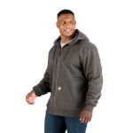 Picture of Berne  SZ107 Heritage Grid Fleece-Lined Full-Zip Hooded Sweatshirt