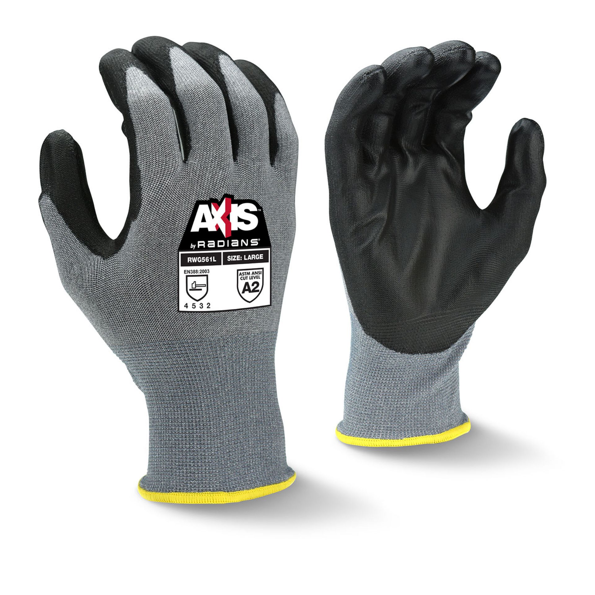 Picture of Radians RWG561 Radians RWG561 AXIS™ Cut Protection Level A2 PU Coated Glove