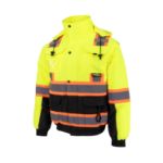 Picture of Radians SJ511B Radians SJ511B Class 3 Hi-Vis Hooded Bomber Jacket with Removable Sleeves