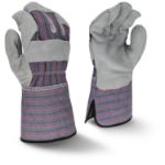 Picture of Radians RWG3200G Radians RWG3200G Regular Shoulder Gray Split Cowhide Leather Glove with Gauntlet Cuff